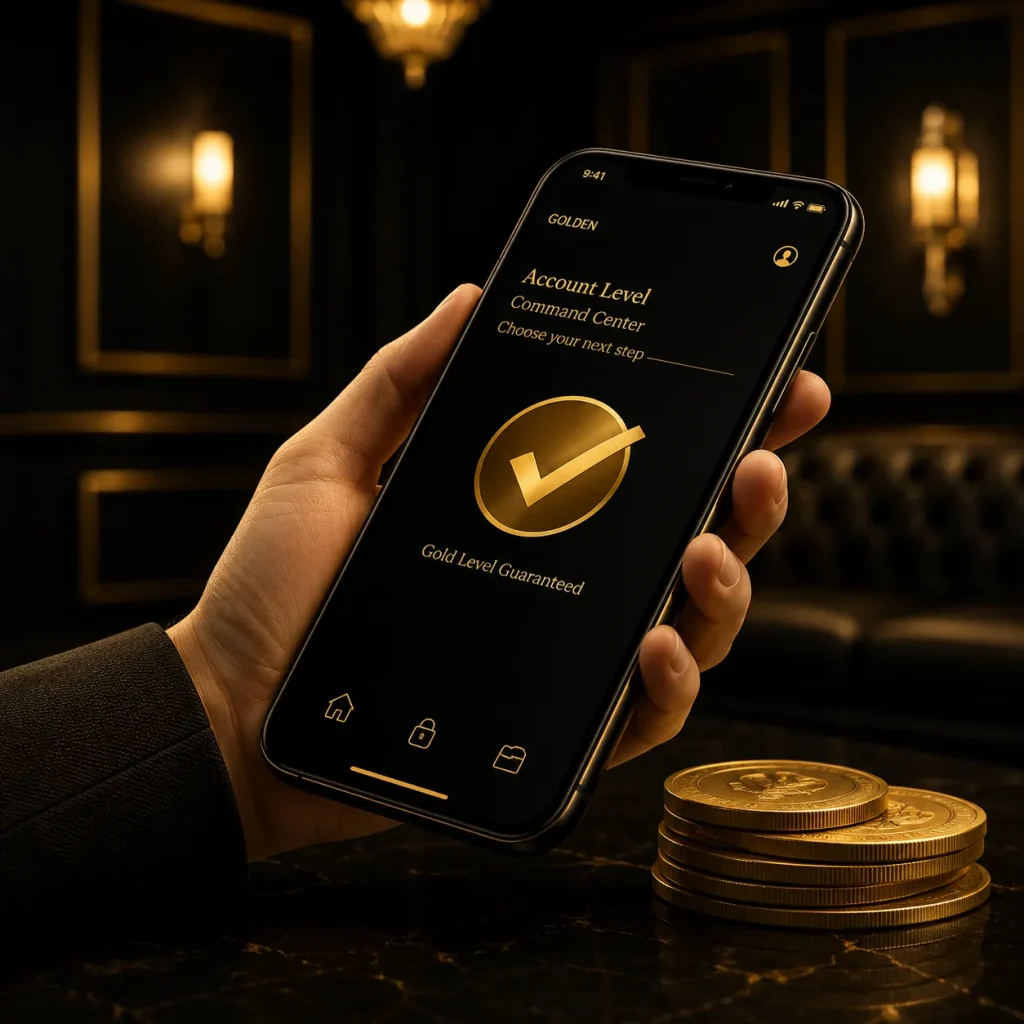 Golden luxury in hand